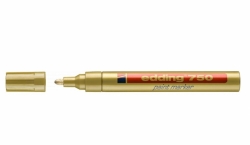 popisovač lakový Edding 750, kulatý hrot (2-4mm) - zlatý 