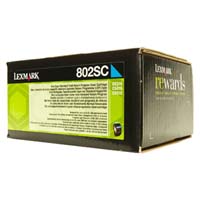 Lexmark 80C2SC0 orig RETURN pro CX310 - cyan toner 2000 str.