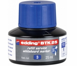 náhradní inkoust Edding BTK25 pro plnitelné tabulové popisovače (25ml) - modrý 