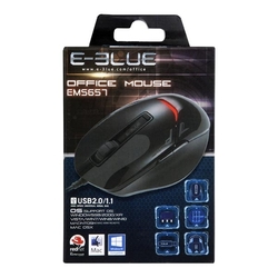 myš E-Blue Office (EMS657) USB 2.0, optická, 6tl., 3200dpi - černá 