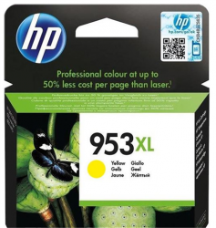 HP F6U18AE orig. pro Officejet Pro 8218/8710/8720/8740 -  yellow ink HC (HP953XL) 20 ml/1600 str.