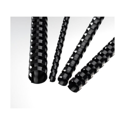 vazba - hřbet kroužkový EUROsupplies A4, 10mm (41-55 listů) černý - 100ks 