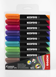 popisovač permanentní KORES (3 mm) - 10 barev 