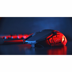 sada MARVO KW509 (Scorpion), bezdrátová, podsvícená - klávesnice+myš 