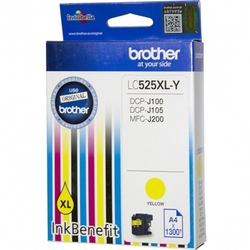 Brother LC-525XL Y orig. pro DCP-J100/J105, MFC-J200 (LC525) - žlutá 1.300 str./12,8 ml