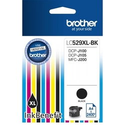 Brother LC-529XL Bk orig. pro DCP-J100/J105, MFC-J200 (LC529) - černá 2.400 str./48,2 ml