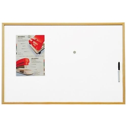 tabule magnetická ECO (60x90cm) dřevěný rám - bílá 