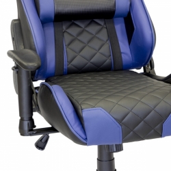 židle herní Red Fighter C1, odnímatelné polštářky - modrá 