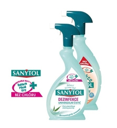universální čistič/sprej SANYTOL, desinfekční (500ml) - grep 