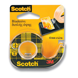 páska lepicí Scotch 136D Double Sided Tape (12mm x 6,3m) - oboustranná  