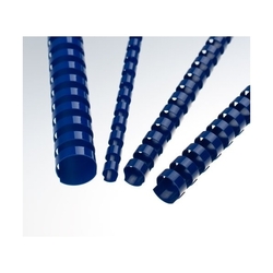 vazba - hřbet kroužkový EUROsupplies A4, 12,5mm (56-80 listů) modrý - 100ks 