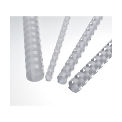 vazba - hřbet kroužkový EUROsupplies A4, 16mm (101-120 listů) plastový bílý - 100ks 