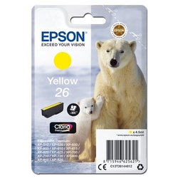 Epson č. 26 (T261440) orig. pro Expression Premium XP600/700/800 (EP26) - žlutá 4,5ml