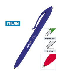 kuličkové pero MILAN P1 touch, 1200m délka stopy (hrot 1mm) - modré 