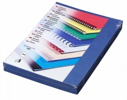 vazba - desky A4 zadní DELTA 230g, imitace kůže, královská modrá - 100ks 
