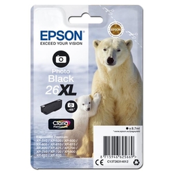 Epson č. 26XL (T2631) orig. pro Expression Premium XP800/700/600 (EP26XL) - foto černá 8,7ml