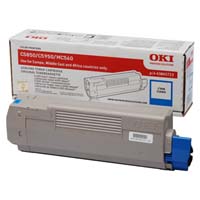 OKI 43865723 orig. toner pro C5850, C5950, MC560 - cyan toner 6000 str.