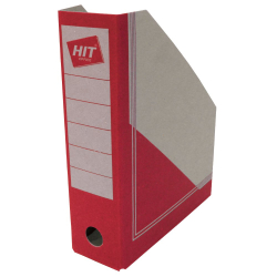 box/stojan na spisy a časopisy HIT Natur (30,5x23x7,5cm) eco karton - červený 
