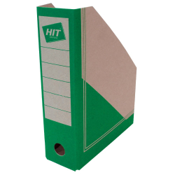 box/stojan na spisy a časopisy HIT Natur (30,5x23x7,5cm) eco karton - zelený 
