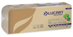 papír toaletní LUCART EcoNatural, 2 vrstvy (návin 17,6m) extra jemný, přírodní - 10 rolí
