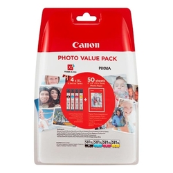 Canon č. 581XL PACK (2052C006) orig. pro TS6150/8150/9150 (CLI-581XL) - CMYK+50x (10x15cm) 4x 8,3 ml