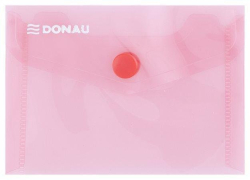 obálka s drukem A4 DONAU (180 mic.) - transp. červená 