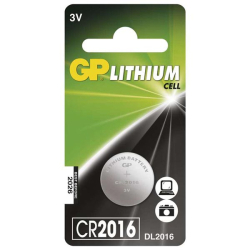 baterie lithiová GP CR2016, 3V, lithiová - 1ks
