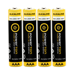 baterie alkaline PowerTON AAA, 1,5V, blistr - 4ks  