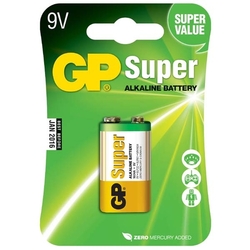 baterie alkalická GP SUPER (6LR61) 9V - 1ks 