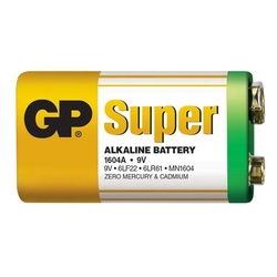 baterie alkalická GP SUPER (6LR61) 9V - 1ks 