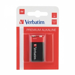 baterie alkalická VERBATIM (R61/49924) 9V - 1ks 