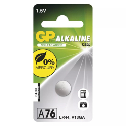 baterie alkalická, GP LR44 (V13GA) 1,5V - 1ks 