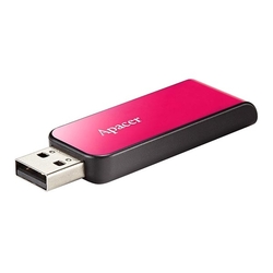Flash Disk APACER AH334, 64GB, vysouvací, USB 2.0 - růžová 