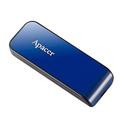 Flash Disk APACER AH334, 32GB, vysouvací, USB 2.0 - modrá 