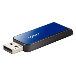 Flash Disk APACER AH334, 32GB, vysouvací, USB 2.0 - modrá 