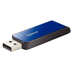 Flash Disk APACER AH334, 16GB, vysouvací, USB 2.0 - modrá 
