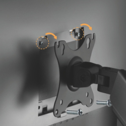 držák monitoru BRATECK LDT46-C024E dvě ramena vedle sebe, mechanická pružina