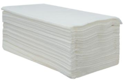 ručníky papírové skládané ZZ NATURAL (20x23cm) 1vr., 200ks/20 bal. - bílé 4.000 ks ručníků