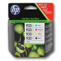 HP č. 932XL (C2P42A) orig. PACK (HP932XL+3xHP933XL) - CMYK 1x 1.000 str. + 3x 825 str.