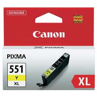 Canon CLI-551XL Y (6446B001) orig. pro MG5450/MG6350 (č. 551XL) - žlutá 11 ml