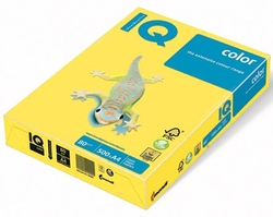 papír barevný IQColor A4, 80g (CY39) kanárkově žlutá - 500ks 