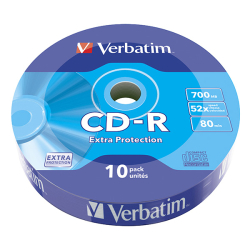 CD-R Verbatim (43725) Extra Protection, vč. AO - 10ks - 10ks  