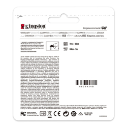 paměťová karta micro SDHC/SDXC/SDCS2 KINGSTON CANVAS 128GB, UHS-I U1, Class10 (100MB/s) 