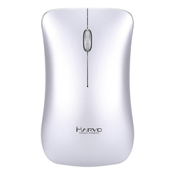 myš MARVO DWM102, 2,4Ghz, bezdrátová, vestavěná baterie, optická, 3tl. - stříbrná 