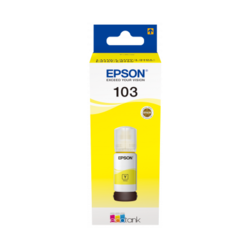 Epson č. 103 (T00S44A) zásobník/lahvička inkoustu pro EcoTank L3151 (EP103) - žlutá  65 ml/7.500 str.
