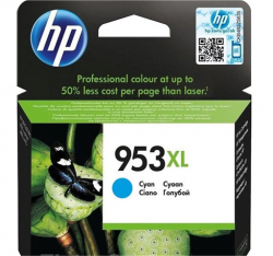 HP F6U16AE orig. pro Officejet Pro 8218/8710/8720/8740 -  cyan ink HC (HP953XL) 20 ml/1600 str.