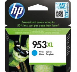 HP č. 953XL (F6U16A) orig. (HP953XL) - cyan 20 ml/1.450 str.