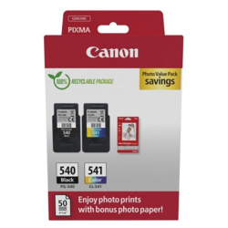 Canon PG-540/CL-541 (5225B013) orig. PACK (PG540+CL541) - černá+barevná+50x lesk 10x15cm - 8 ml + 8 ml