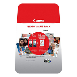 Canon PG-560XL/CL-561XL (3712C008) orig. PACK - černá a barevná +50xlesk (10x15cm) 14,3+12,2 ml/400+300 str.