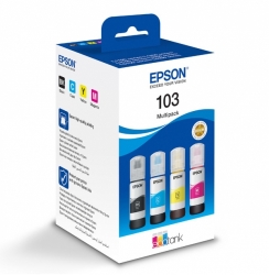 Epson č. 103 (T00S64A) PACK zásobník/lahvička inkoustu pro EcoTank L3151 (EP103) - CMYK 4x 65 ml